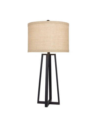 Fangio Lighting Molded Table Lamp In Black