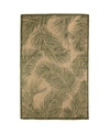 Liora Manne Carmel Fronds 3'3" X 4'11" Outdoor Area Rug In Green