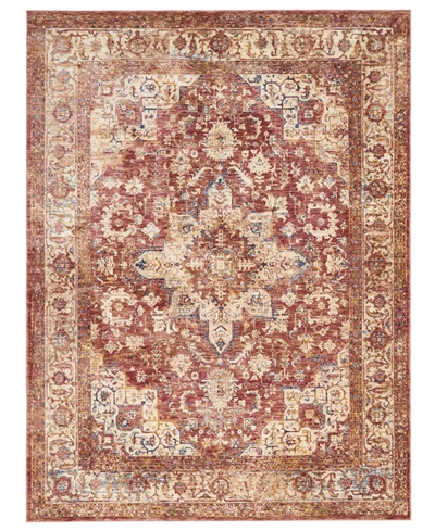 Km Home Taza Heriz 5' 3" X 7' 6" Area Rug In Red
