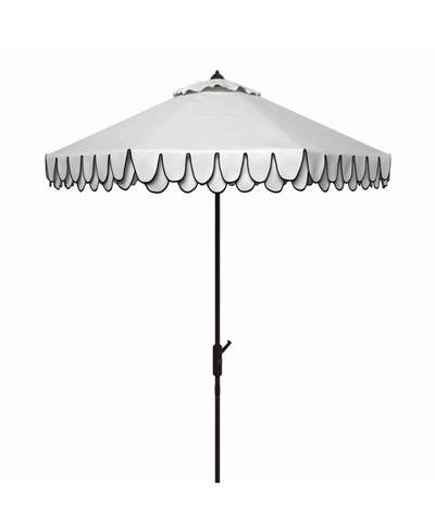 Safavieh Elegant 9' Valance Umbrella In White