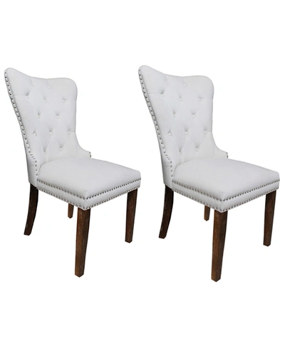 Best Master Furniture Julia Dining Side Chairs, Set Of 2 In Beige