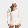 The North Face Nuptse® Belted Water Repellent 700 Fill Power Down Jacket In Gardenia White/silver Grey Leopard Print