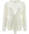 FABIANA FILIPPI FABIANA FILIPPI WOMEN'S  WHITE WOOL CARDIGAN