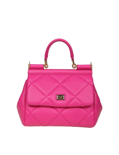 Dolce E Gabbana Women's  Fuchsia Leather Handbag