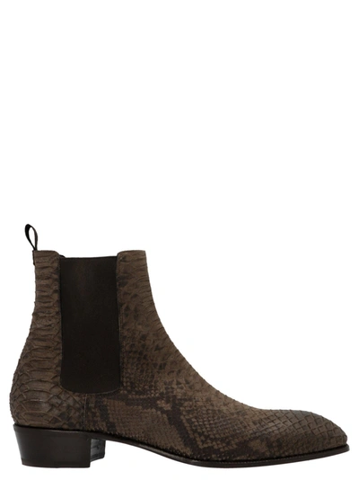 Lidfort Men's  Brown Other Materials Ankle Boots