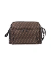 FENDI WOMEN'S  BROWN POLYAMIDE TRAVEL BAG