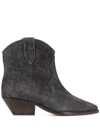 ISABEL MARANT ISABEL MARANT WOMEN'S  GREY SUEDE ANKLE BOOTS