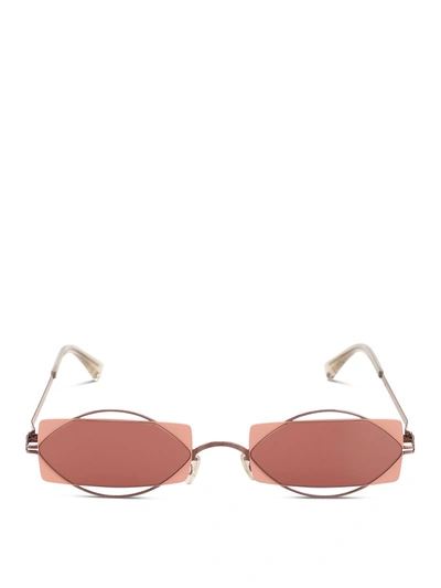 Mykita X Damir Doma Charlotte Sunglasses In Purplebronze/pink