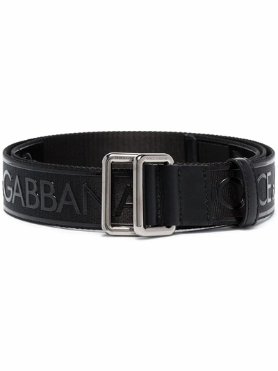 Dolce E Gabbana Men's  Black Polyester Belt