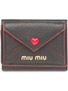 MIU MIU WOMEN'S  BLACK LEATHER WALLET