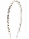 MIU MIU WOMEN'S  SILVER METAL HEADBAND