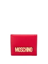 MOSCHINO WOMEN'S  RED LEATHER WALLET