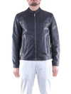 EMANUELE CURCI EMANUELE CURCI MEN'S  WHITE LEATHER OUTERWEAR JACKET