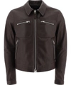TOM FORD MEN'S  BROWN OTHER MATERIALS OUTERWEAR JACKET