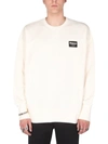 ALEXANDER MCQUEEN ALEXANDER MCQUEEN MEN'S  WHITE OTHER MATERIALS SWEATSHIRT