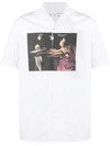 OFF-WHITE OFF WHITE MEN'S  WHITE OTHER MATERIALS SHIRT