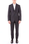 PARTHENOPE PARTHENOPE MEN'S  GREY WOOL SUIT