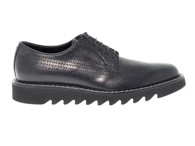 Cesare Paciotti Men's Black Leather Lace-up Shoes