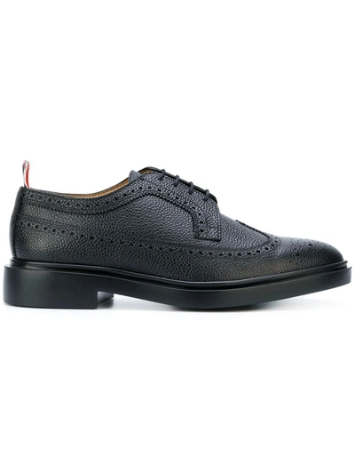 Thom Browne Classic Longwing Lace Up Shoes Black