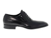 CESARE PACIOTTI CESARE PACIOTTI MEN'S  BLACK LEATHER LACE UP SHOES