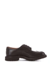 TRICKER'S TRICKER'S MEN'S  BROWN LEATHER LACE UP SHOES