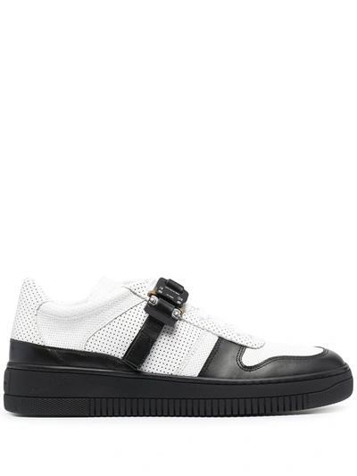 Alyx Low Trainer Sneakers With Buckle In White,black
