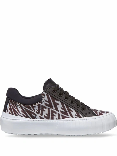 Fendi Men's  Black Polyester Sneakers