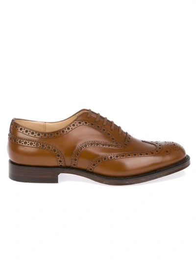 Church's Churchs Mens Brown Leather Lace-up Shoes