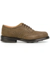 CHURCH'S MEN'S  BROWN SUEDE LACE UP SHOES