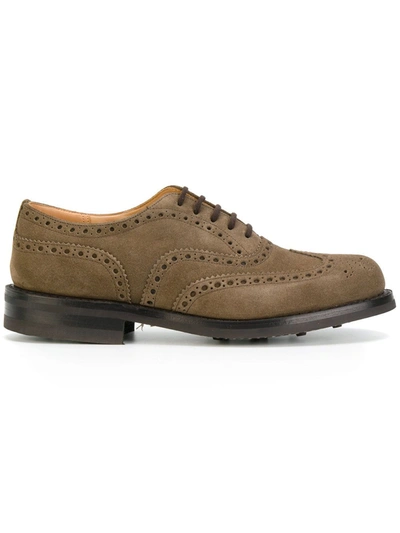 Church's Mens Brown Suede Lace-up Shoes