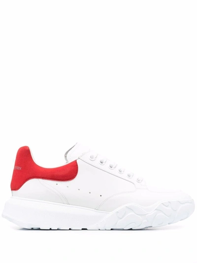 Alexander Mcqueen Leather Upper And Rubber In White