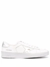 GOLDEN GOOSE MEN'S  WHITE LEATHER SNEAKERS