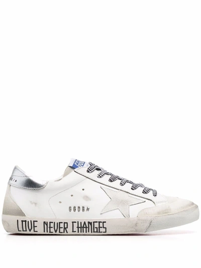 Golden Goose Men's  White Leather Sneakers