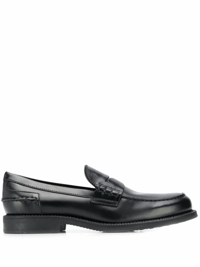 Tod's Men's Xxm80b0br30lygb999 Black Leather Loafers