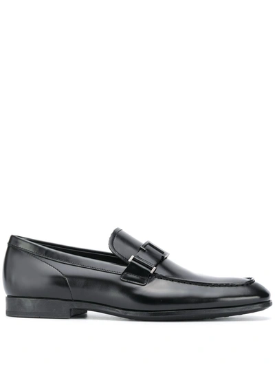 Tod's Men's  Black Leather Loafers