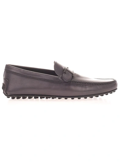 Tod's Men's Xxm42c0cv80d9cb605 Grey Leather Loafers - Atterley