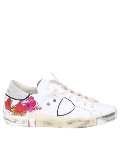 Philippe Model Women's  White Leather Sneakers