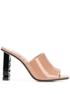 SERGIO ROSSI SERGIO ROSSI WOMEN'S  PINK LEATHER SANDALS