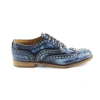 CHURCH'S WOMEN'S  BLUE LEATHER LACE UP SHOES