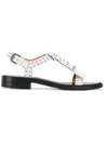 CHURCH'S WOMEN'S  WHITE LEATHER SANDALS