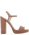 STUART WEITZMAN WOMEN'S  PINK LEATHER SANDALS