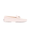 TOD'S TOD'S WOMEN'S  PINK LEATHER LOAFERS