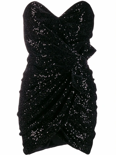 Saint Laurent Saint L Au Rent Women's  Black Polyester Dress