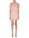 RED VALENTINO RED VALENTINO WOMEN'S  PINK SILK DRESS