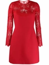 VALENTINO WOMEN'S  RED SILK DRESS