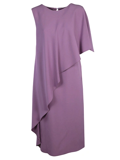 Alberta Ferretti Womens Purple Acetate Dress