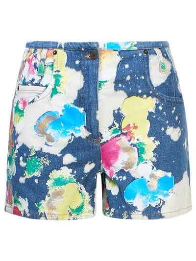 Moschino Shorts Multicolor In Blue