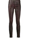 J BRAND WOMEN'S  BROWN LEATHER PANTS