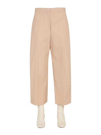 Jil Sander Women's  Pink Cotton Trousers