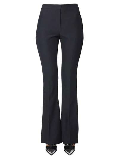 Alexander Mcqueen Womens Black Viscose Pants In Blue